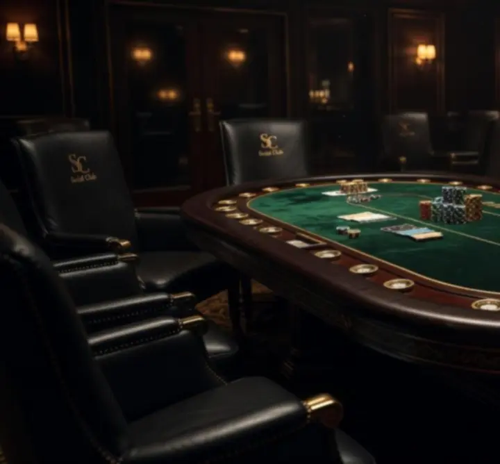 Elegancki stół pokerowy przygotowany na wieczór pokerowy ADRIAN RESLER - Yo Adrian!