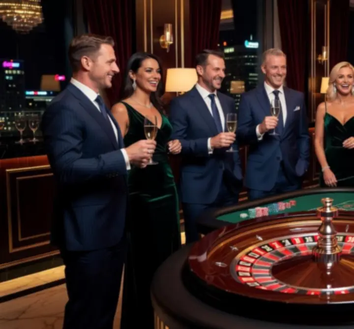 Galeria – nocny event firmowy ADRIAN RESLER - Yo Adrian! z luksusową oprawą i stołami do gier w stylu casino